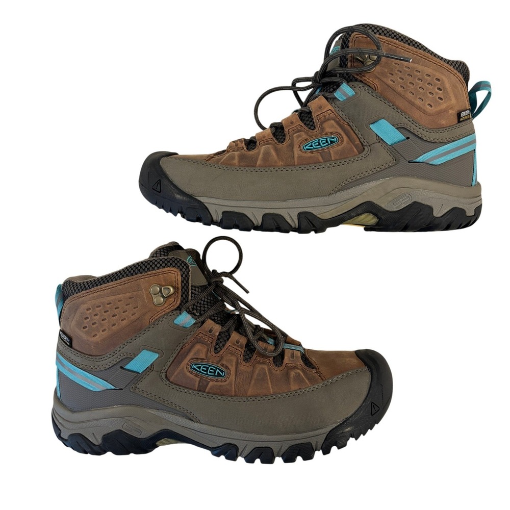 NEW KEEN Women's Targhee III Mid Waterproof Boots 11 Magnet/Atlantic Blue